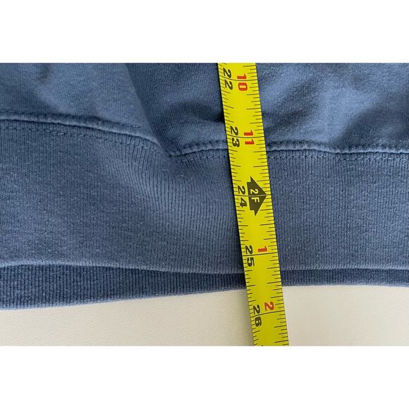 90s Y2k Snowman Cardinal Sweatshirt Cottagecore Blue Pullover Grannycore Sz L - Picture 5 of 5